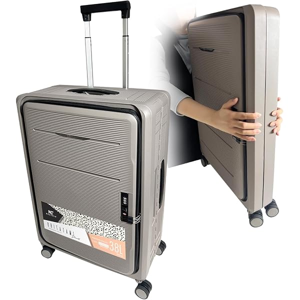 Amazon.co.jp: ＆.FLAT 折り畳めるキャリーケース 35L キャリー